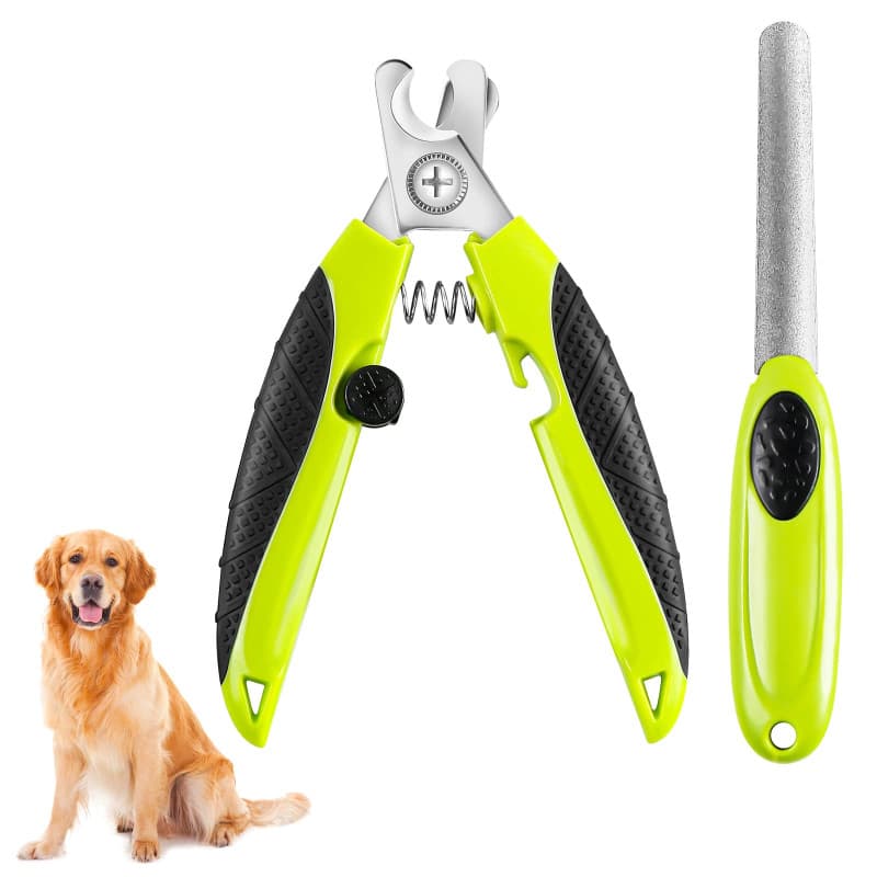Coupe Ongles Professionnel pour Animaux - Acier Inoxydable avec Lime Intégrée