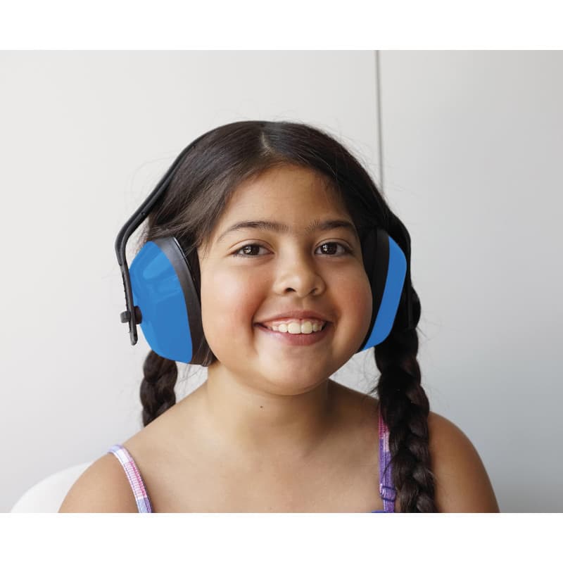 Protection Auditive Enfant Auris Plus - TimeTEX, Bleu, Réglable et Pliable