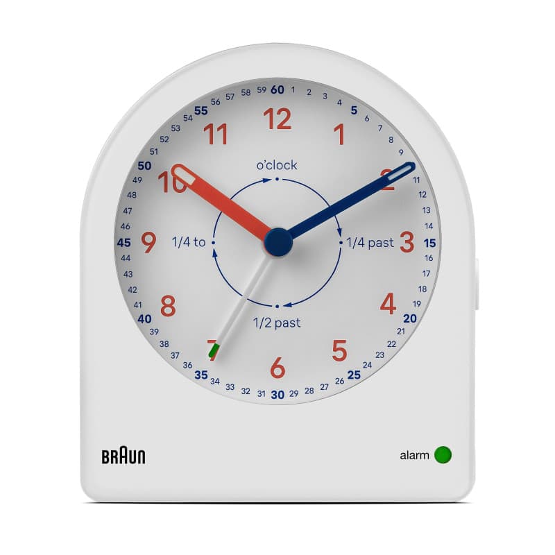 Réveil Analogique Classique Braun avec Snooze et Rétroéclairage