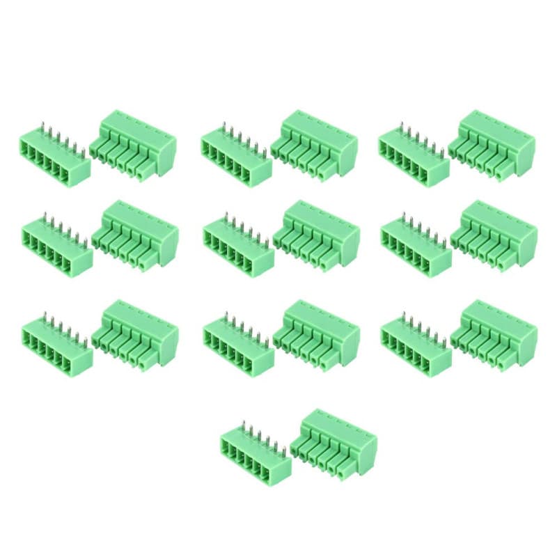 Kit de Connecteurs à Vis BORDSTRACT - 10 Paires de Bornier 6 Broches