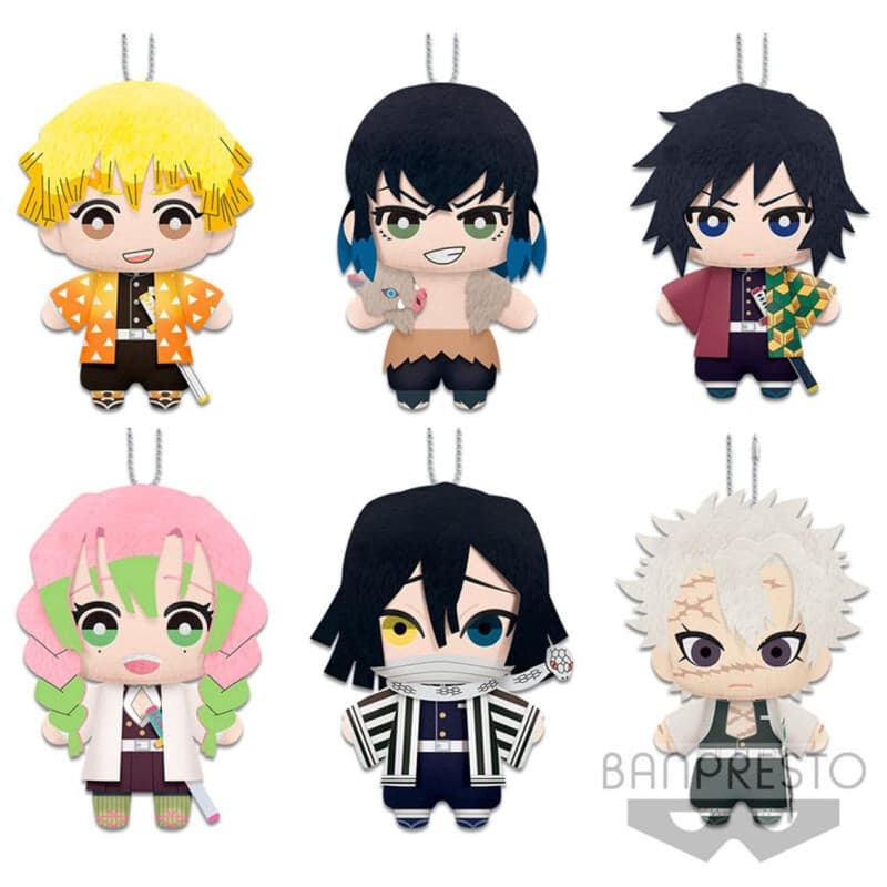 Peluche Demon Slayer Kimetsu No Yaiba - 15 cm Multicolore