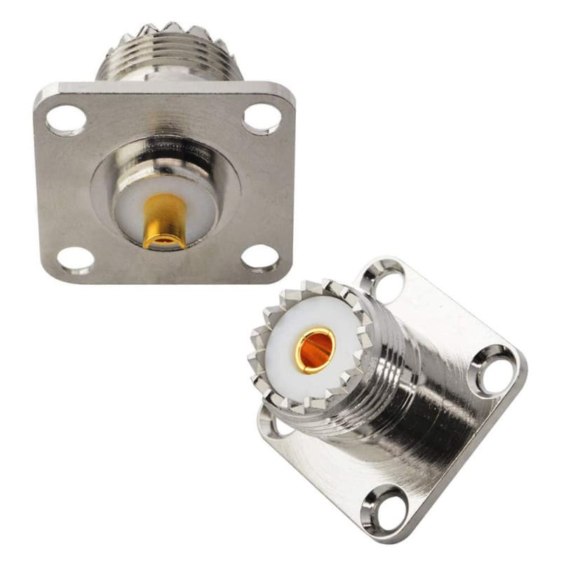 Adaptateur de Montage UHF Femelle SO239 pour Châssis - Lot de 2