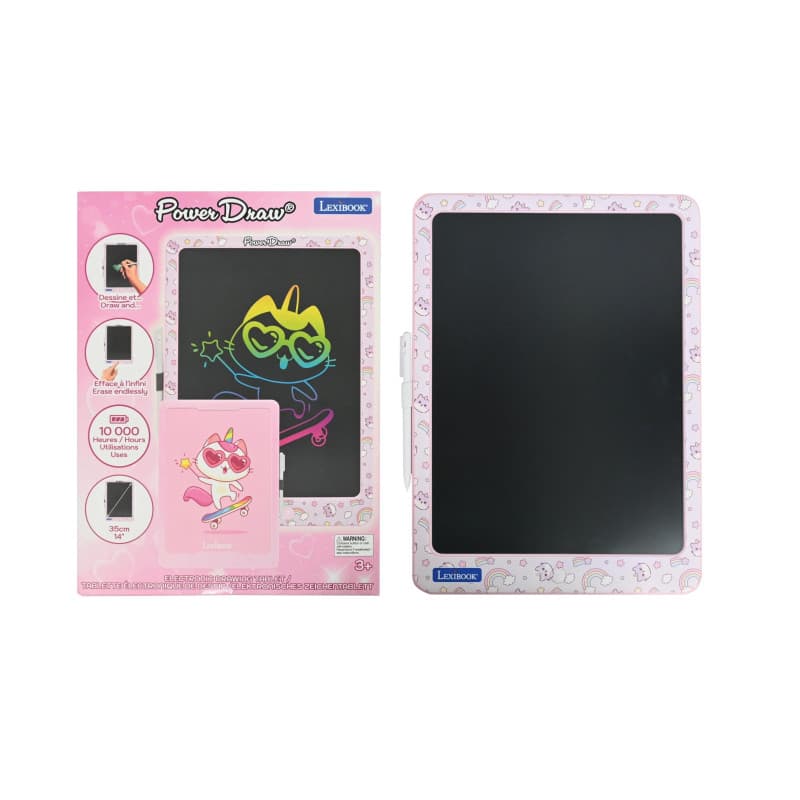 Lexibook Ardoise Électronique de Dessin 14" avec Stylet - Rose