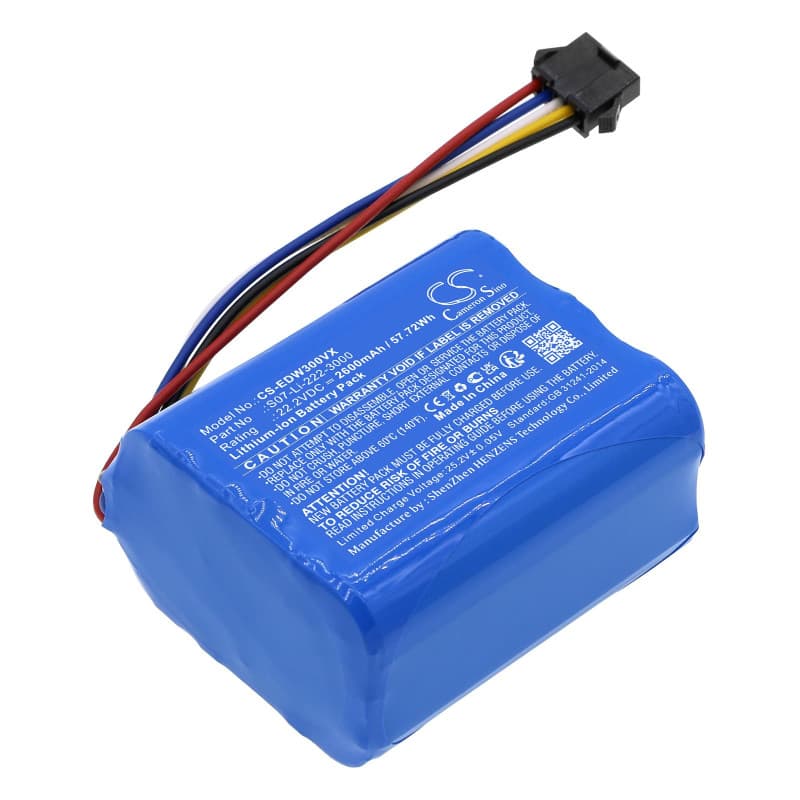 Batterie Li-ion Techtek 2600mAh pour Ecovacs WA30, WA50 et Winbot X