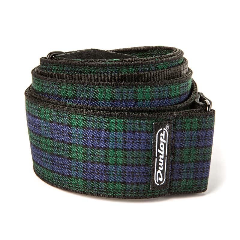 Bandoulière Jacquard Black Watch Plaid pour Guitare et Basse - Jim Dunlop