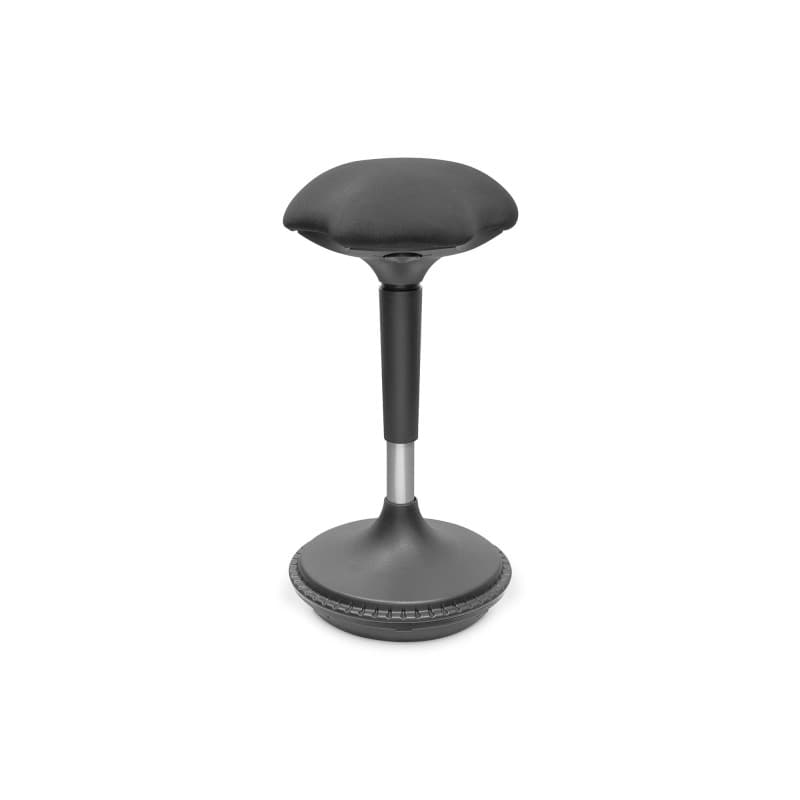 Tabouret Ergonomique Réglable DIGITUS - Noir, Assise Pivotante et Bascule