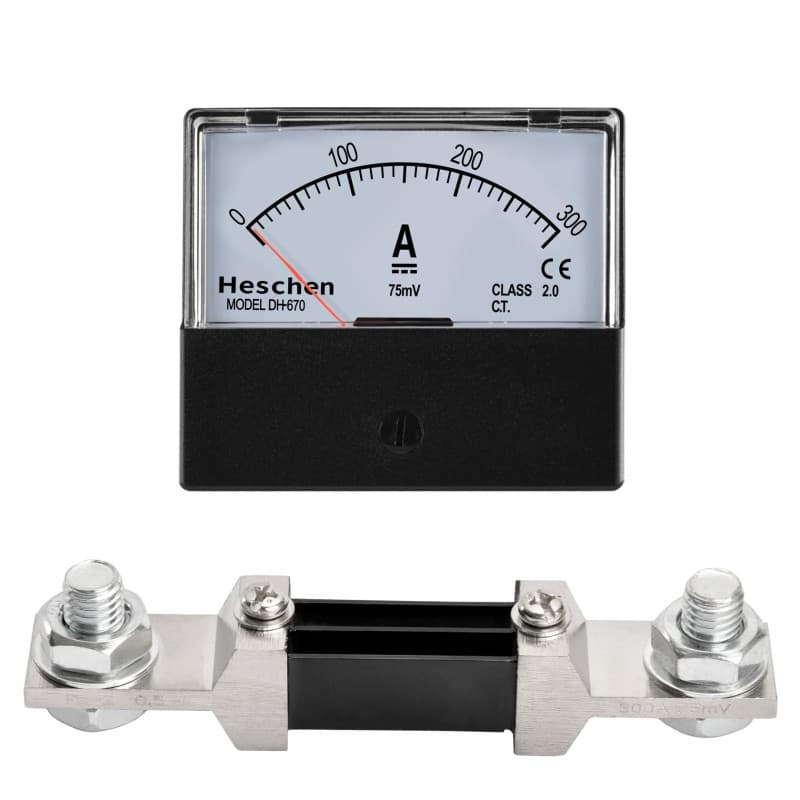 Heschen Mètre Ampèremètre DH-670 pour Courant DC jusqu'à 300A