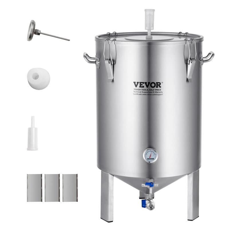 Cuve de Brassage VEVOR en Acier Inoxydable 60L avec Accessoires Complets