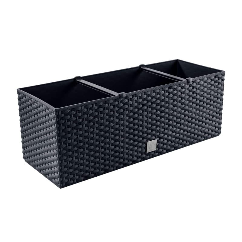 Jardinière Rectangulaire Auto-Arrosage 17L Chocolat - Prosperplast