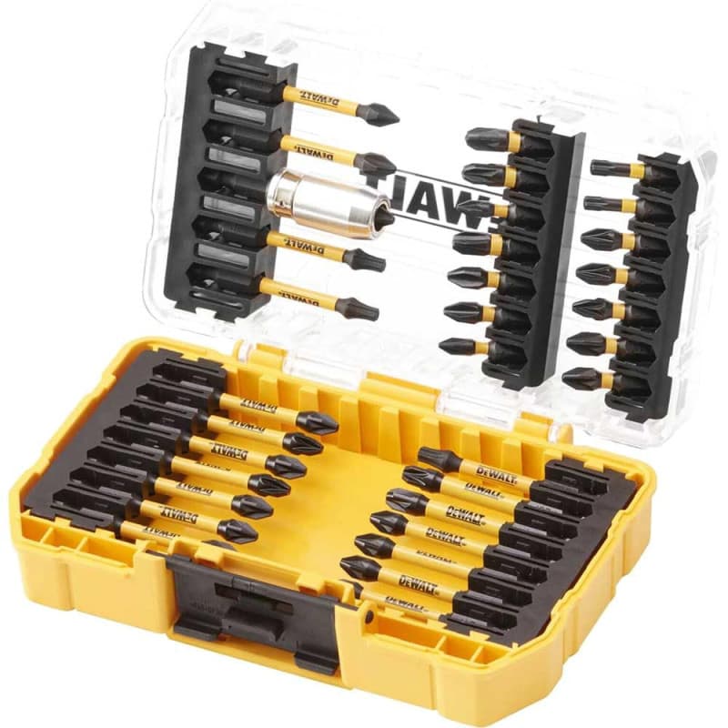 Coffret DeWalt Toughcase 34 Pièces avec Embouts Flextorq pour Perceuse-Visseuse