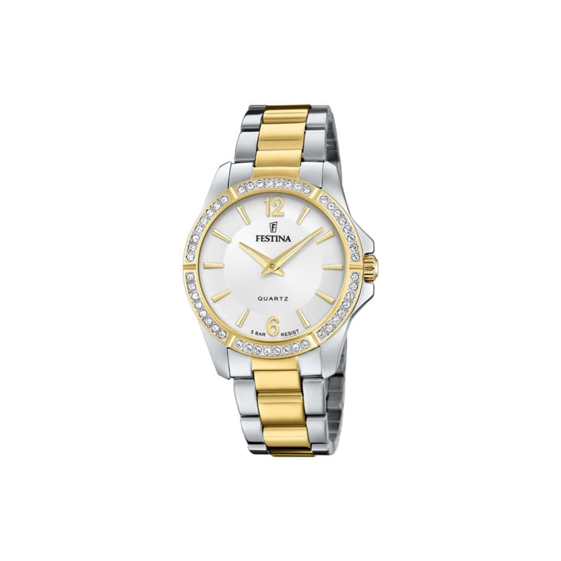 Montre Festina Femme Analogique-Numérique en Acier Inoxydable