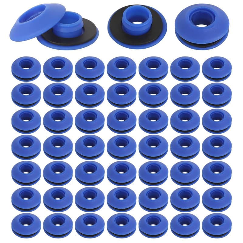 Pack de 50 Œillets en Plastique Bleus pour Bâches et Tentes