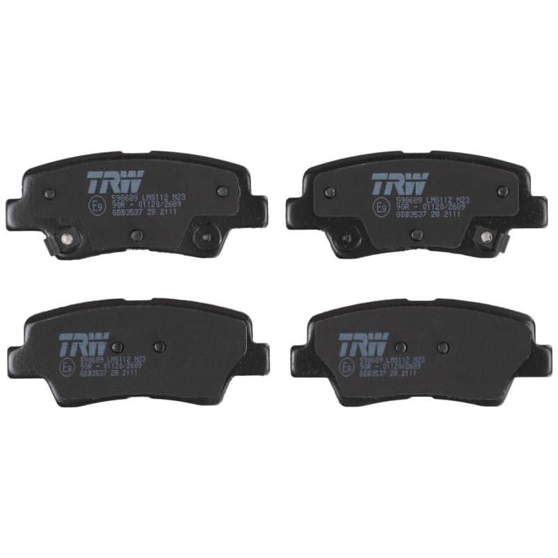 Kit de Plaquettes de Frein TRW GDB3537 pour Toyota Corolla IM 2012-2019
