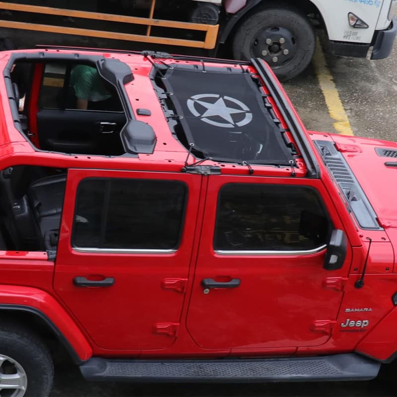 Pare-soleil d'été en maille pour toit ouvrant - Protection solaire pour SUV et Jeep