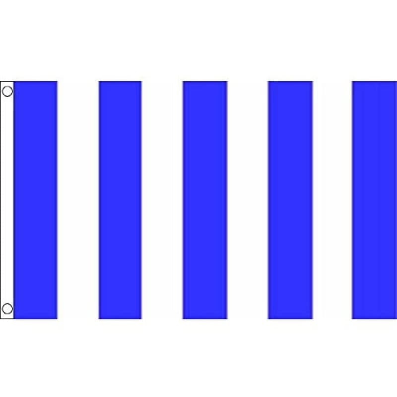 Drapeau AZ FLAG Bandes Bleues et Blanches 150x90 cm en Polyester