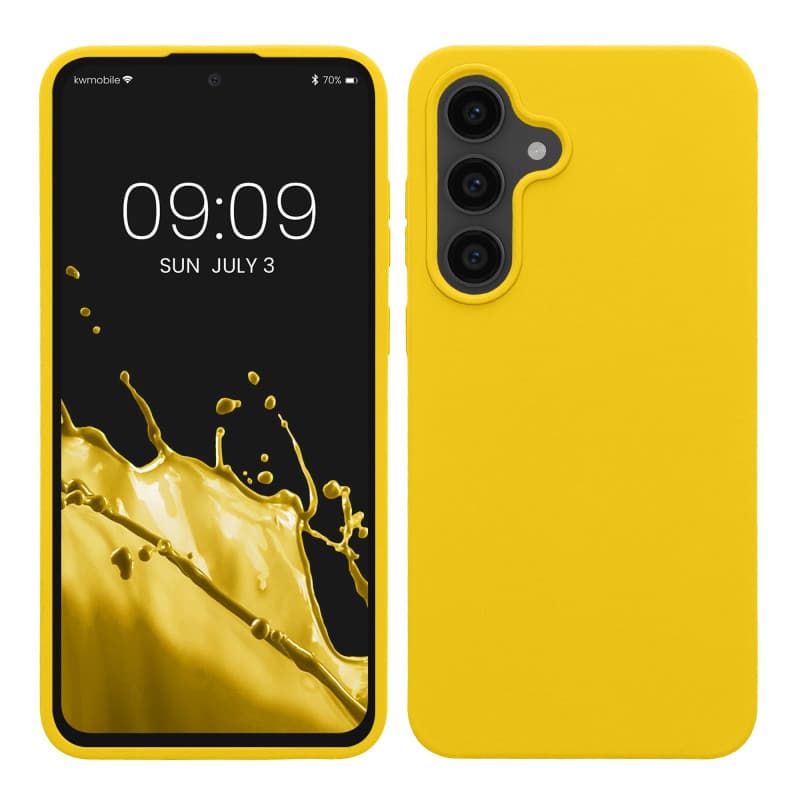 Housse de Protection Souple pour Samsung Galaxy S25 FE - Jaune Radieux