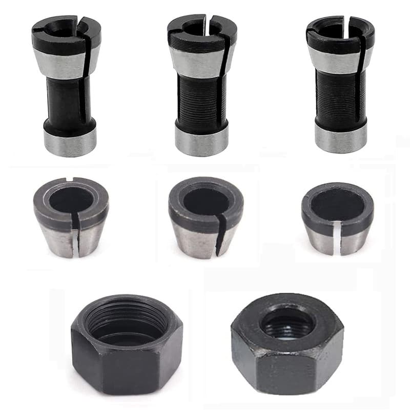 Kit d'Adaptateurs de Mandrin XPOOP pour Machines de Gravure et Meuleuses - 8 Pièces