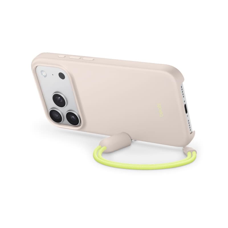 Coque Beats avec Béquille pour iPhone 17 Pro - MagSafe et Dragonne - Gris Gypse