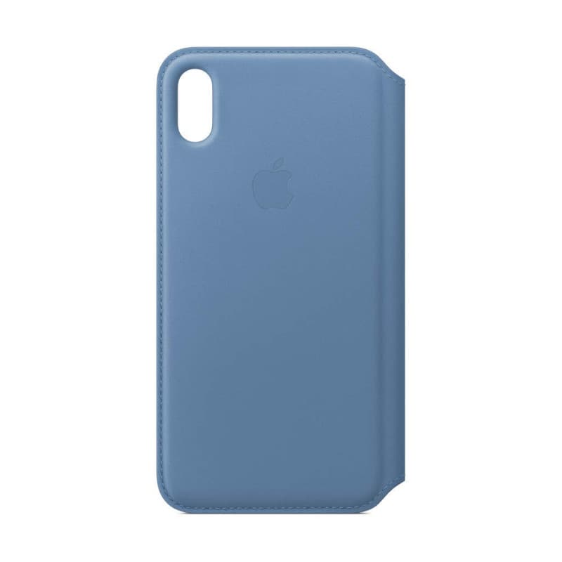 Étui Folio en Cuir Apple pour iPhone XS Max - Couleur Bleuet
