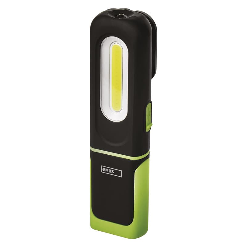 Lampe de travail LED rechargeable EMOS avec base magnétique et crochet