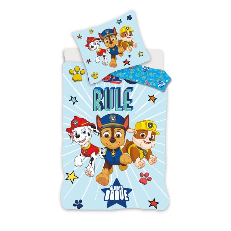 Parure de Lit Pat Patrouille 100% Coton - Marcus, Chase et Ruben