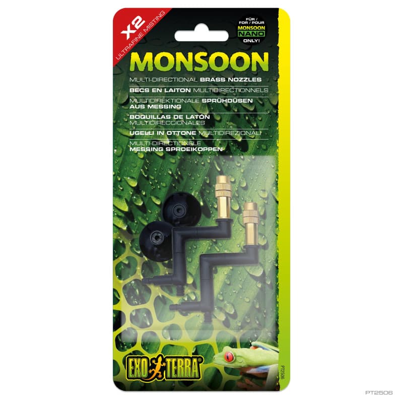Buses en Laiton Exo Terra Monsoon Nano - Lot de 2 pour Brumisation