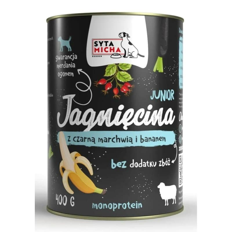 Nourriture Humide pour Chien au Goût Agneau - SYTA MICHA 400 g
