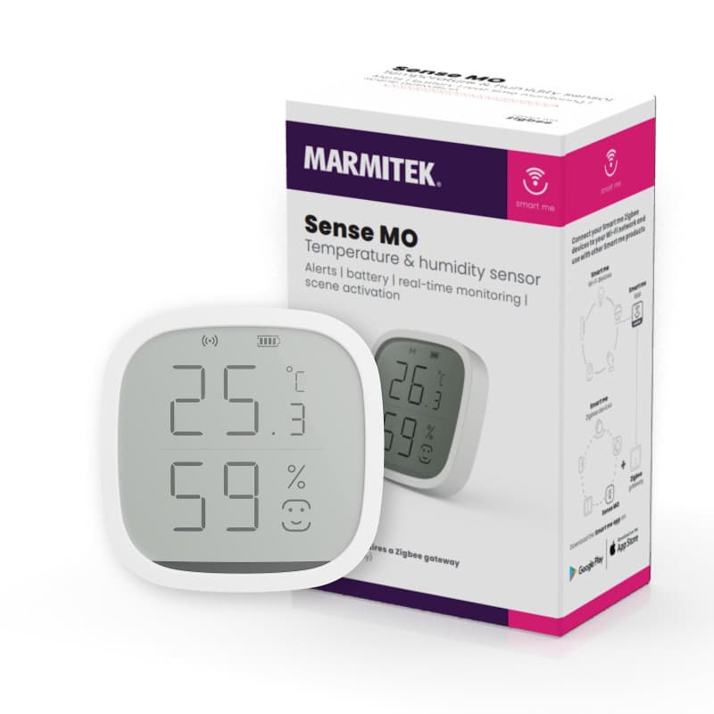 Capteur d'humidité et de température Zigbee - Marmitek Sense MO