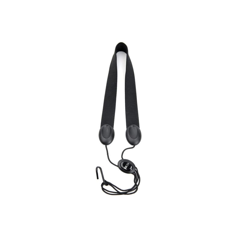 Sangle en Nylon Noir pour Saxophone Ténor/Baryton avec Crochet Métallique
