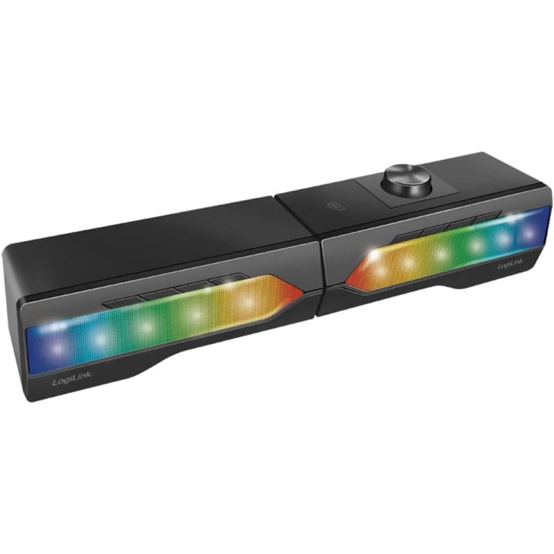 Barre de Son Mobile LogiLink avec Effets Lumineux et Bluetooth 5.0