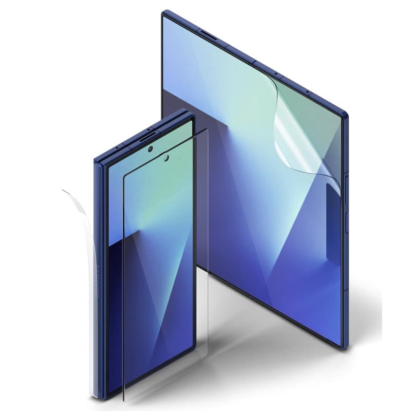 Ringke Protecteur d'écran 3-en-1 pour Samsung Galaxy Z Fold 7 - Verre Trempé Transparent
