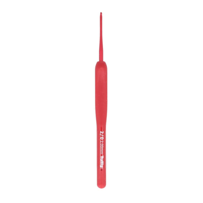 Crochet Ergonomique Tulip Etimo Rouge 2.00mm - Prise Douce