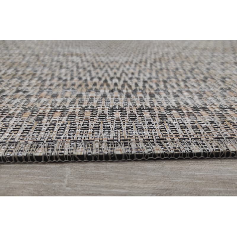 Tapis en Vinyle Tressé Beige pour Couloir et Cuisine - Résistant et Antidérapant