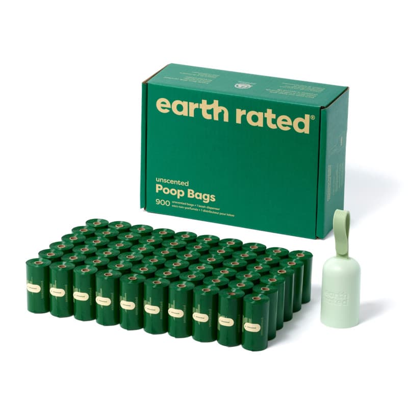 Earth Rated Distributeur de Sacs à Crottes pour Chiens - 900 Sacs Écologiques