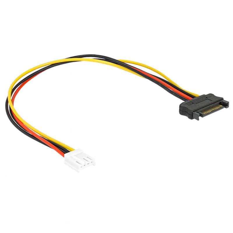 Adaptateur Câble d'Alimentation SATA 15 Broches vers Floppy 4 Broches - Bolwins