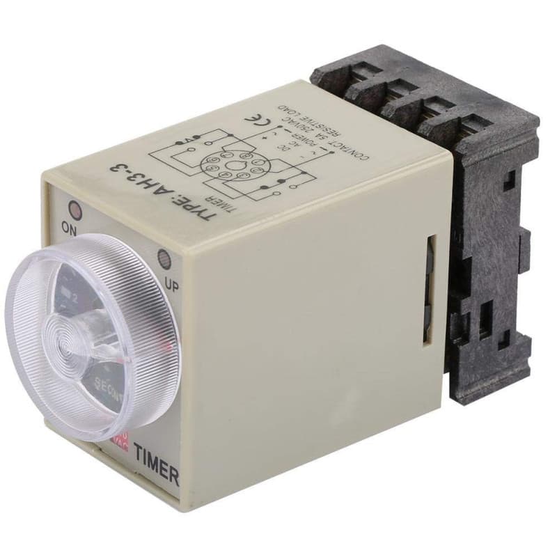 Relais Temporisé Vikye 110V AC avec Délai Réglable de 0 à 10 Secondes