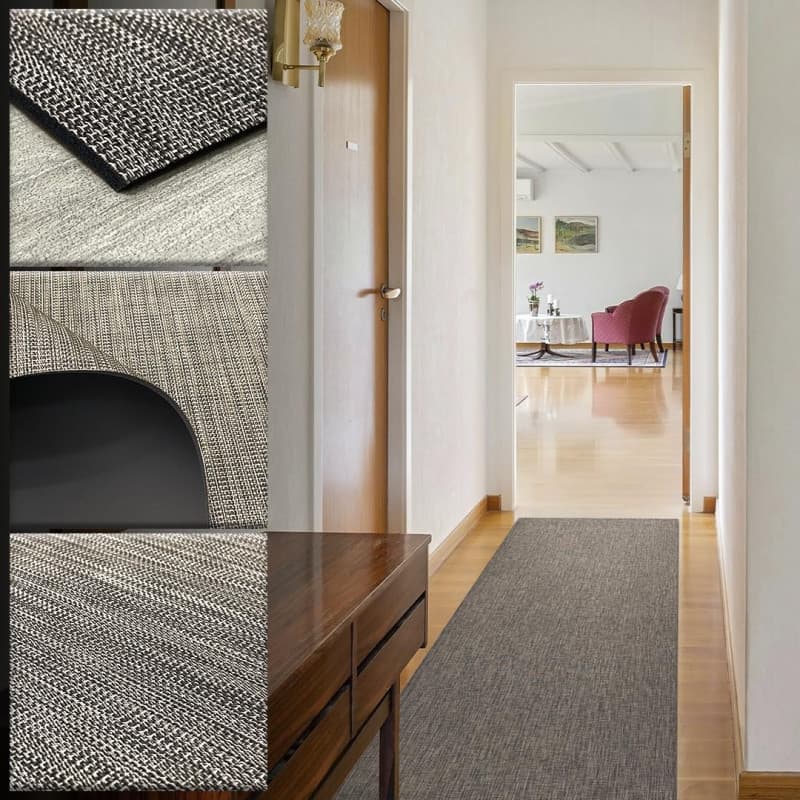 Tapis en Vinyle Tressé Antidérapant 70 x 300 cm - Idéal pour Cuisine et Salon