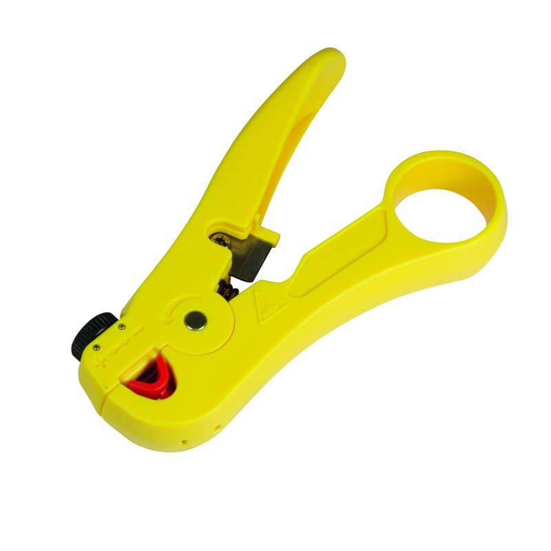 Pince à dénuder professionnelle Logilink avec coupe-câble - Jaune