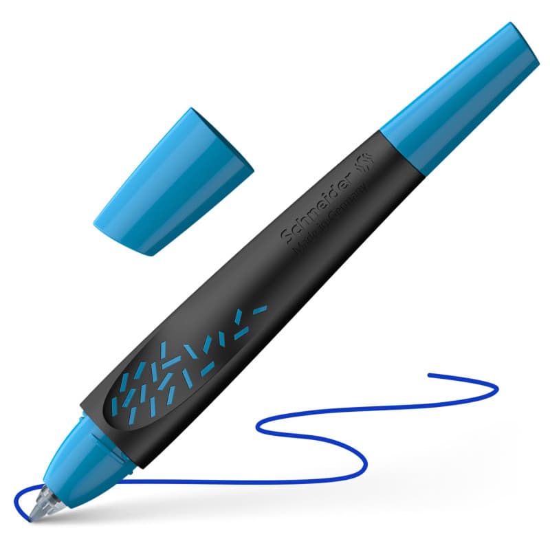 Schneider 188883 Breeze Stylo roller (en plastique recyclé, récompensé par l'ange bleu, couleur d'écriture : bleu roi, effaçable
