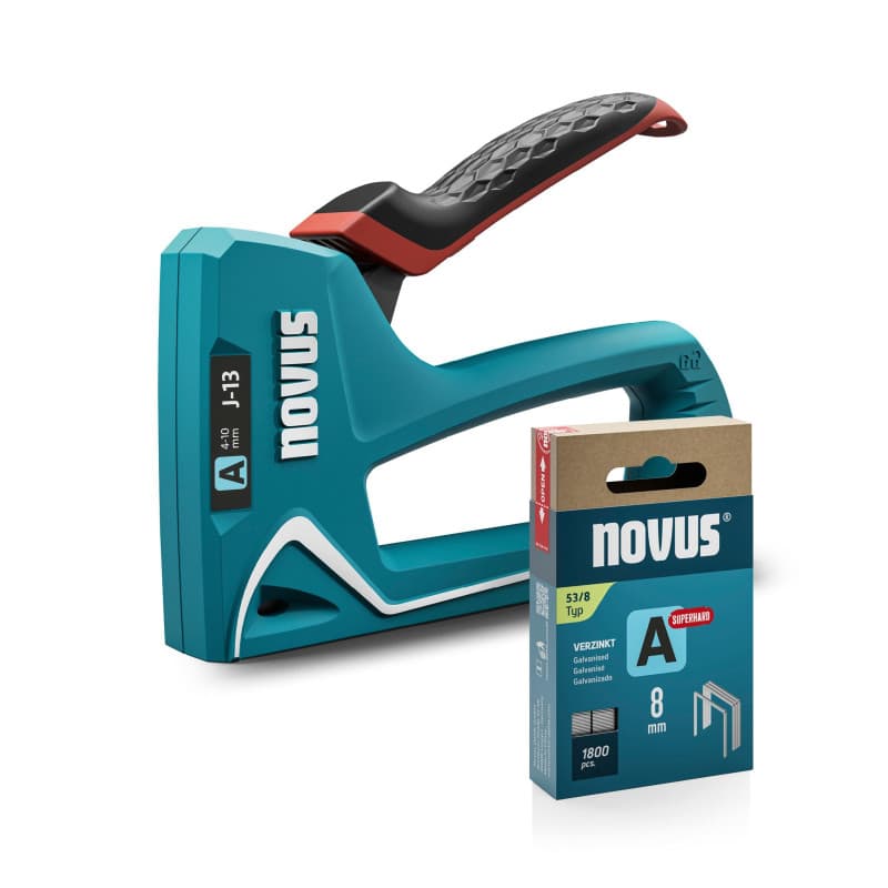 Agrafeuse manuelle Novus J-13 avec 1800 agrafes - Idéale pour le bricolage