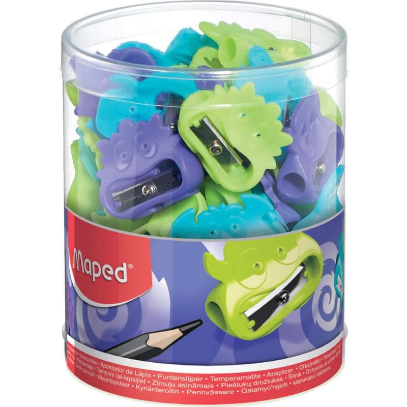 Lot de 65 Taille-Crayons Maped Fancy Vivo Monster Coloris Assortis