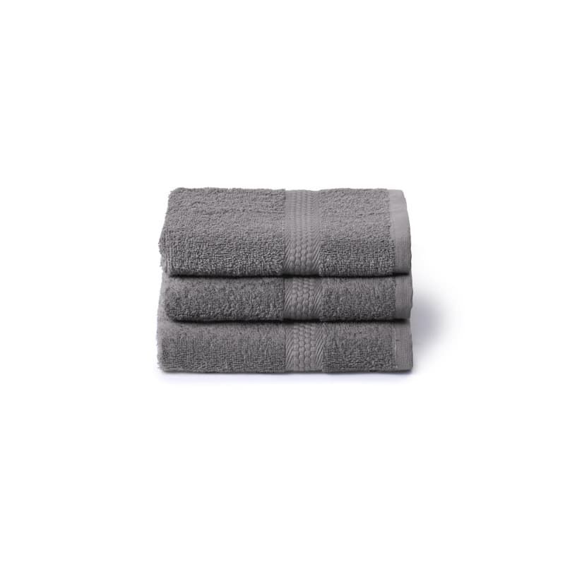 Set de Serviettes de Bain Caleffi en Coton Doux - 3 Pièces 40x60 cm