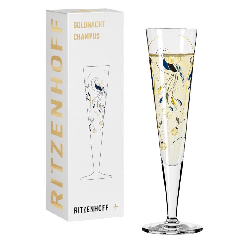 Flûte à Champagne RITZENHOFF Goldnacht en Or - Élégance et Design
