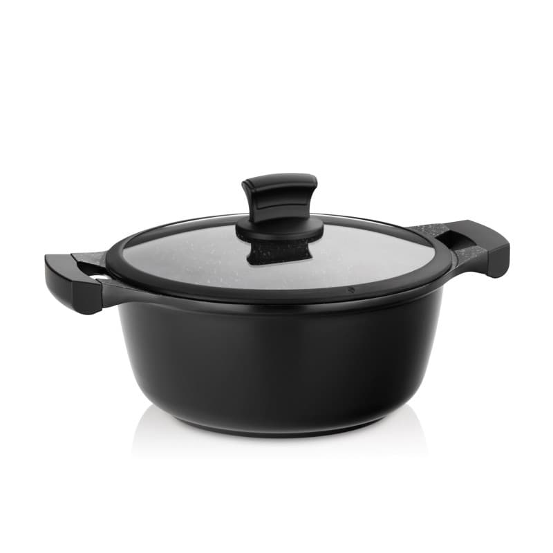 Casserole à Induction Kela Stella Nova 24 cm avec Couvercle en Verre