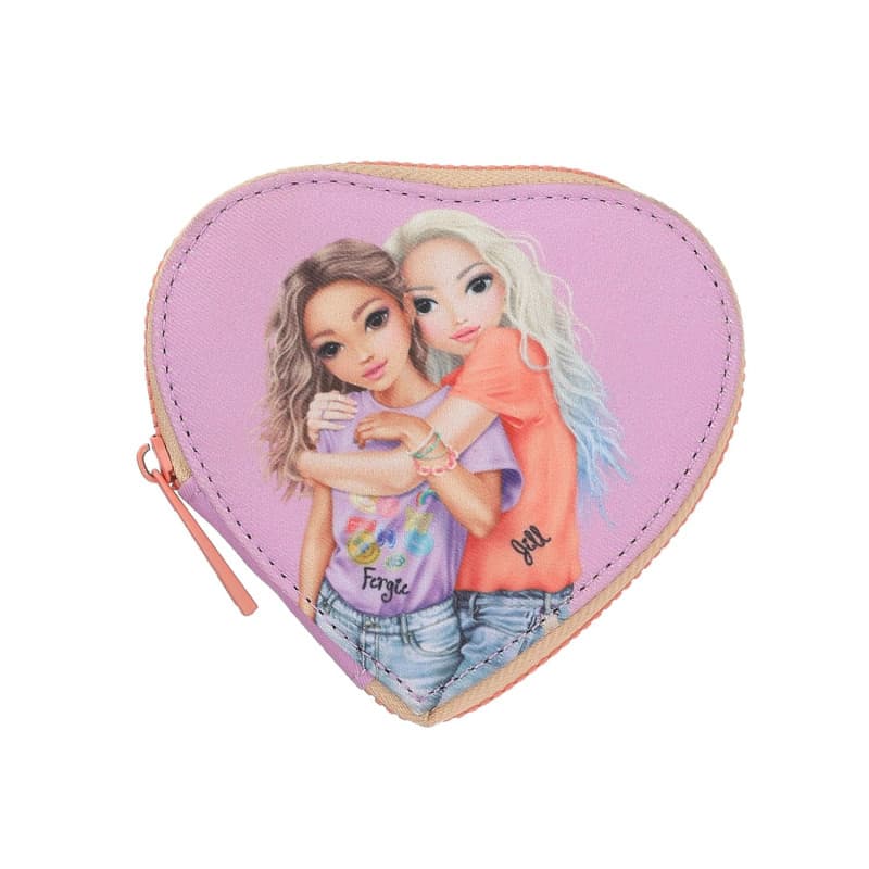 Porte-Monnaie en Cœur TOPModel Girl Power - Rose avec Mousqueton