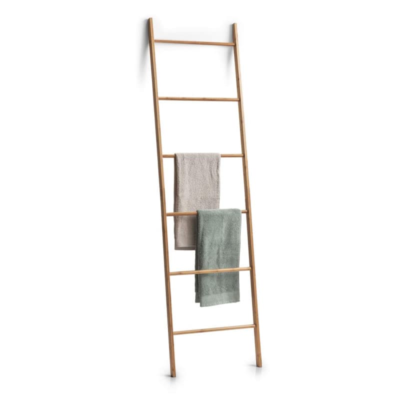Porte-Serviette Échelle en Bambou Naturel Zeller - Design Durable et Pratique