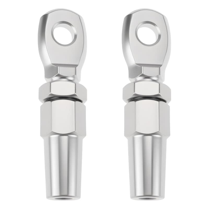 Cosses à œillet en acier inoxydable - Raccords de câbles 3mm