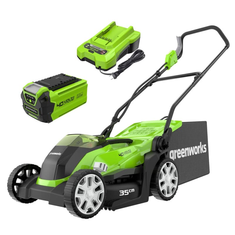 Tondeuse à Gazon Sans Fil Greenworks 40V pour Pelouses jusqu'à 500 m²
