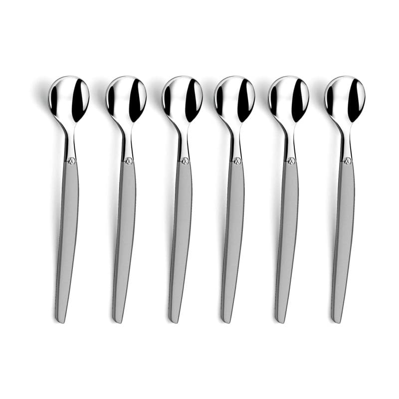 Set de 6 cuillères expresso Lou Laguiole - Acier inoxydable finition sablée