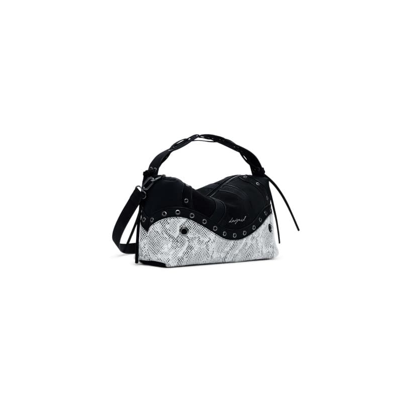 Sac à main bandoulière Desigual Bergamo Snake Patch - Noir